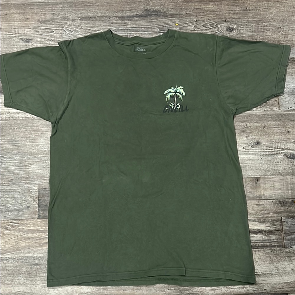 O'Neill Green Short Sleeve Tee Classic Crew Neck